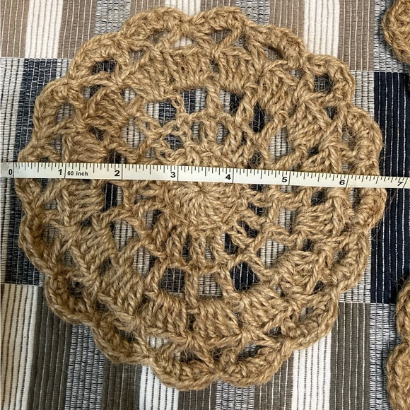 Vintage Round Cup Patch Holder Mandala Handmade Handwooden - Picture 4 of 4